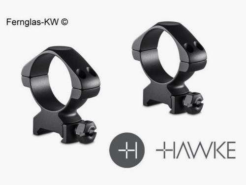 HAWKE 23020 2 pieces ring mounts 34 mm precision steel weaver low