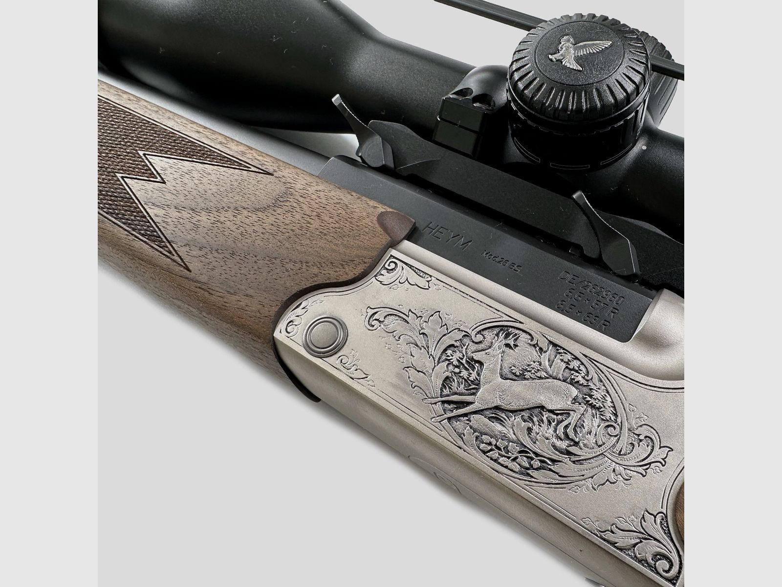 Heym – Mod. 26BS Waldläufer K241 (Occasion) [6.5x57mm R + 8.5×63 R], Bild 4 von 5