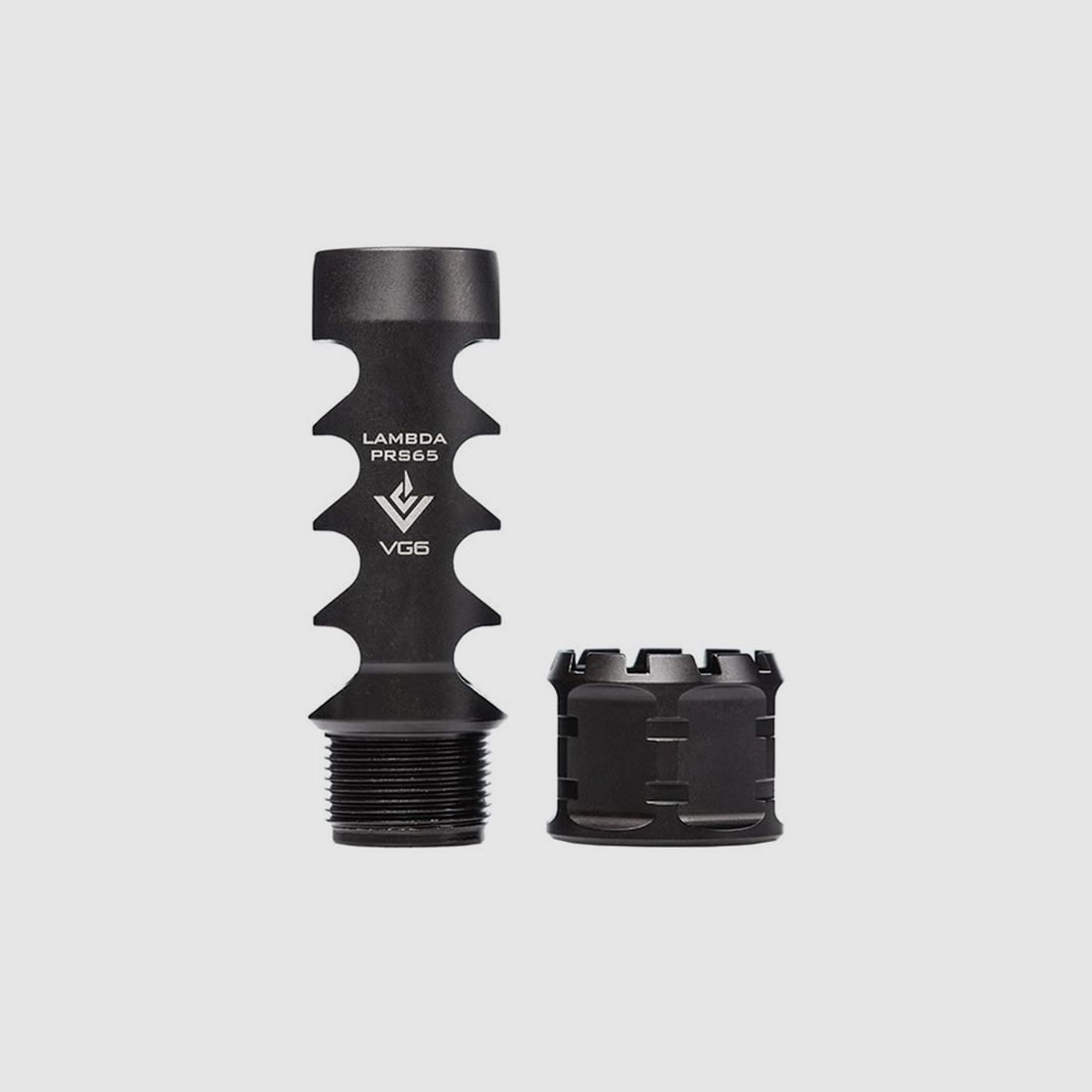 AERO PRECISION LAMBDA PRS65 PRECISION Freno de Boca 6.5CR/GR 5/8-24 SS BLACK, billede 1 af 4