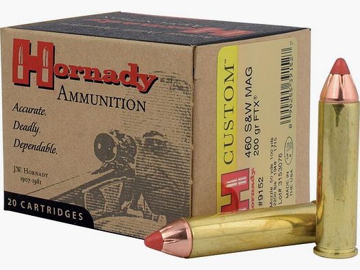 Hornady	 460 S&W MAG Hornady 200 gr