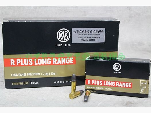 RWS R PLUS LONG RANGE 50 pièces Prix dégressifs