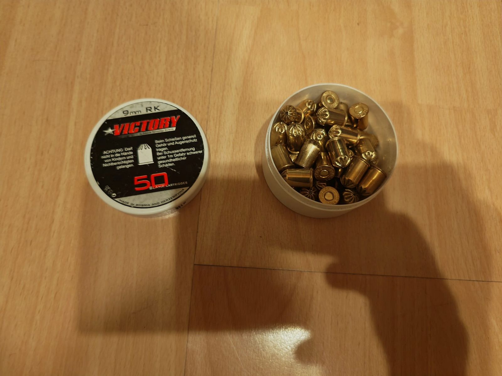 Victory / Pobjeda 9 mm RK R.K. Revolver Knall Kartusche / Patrone | 7x 50 Stück |