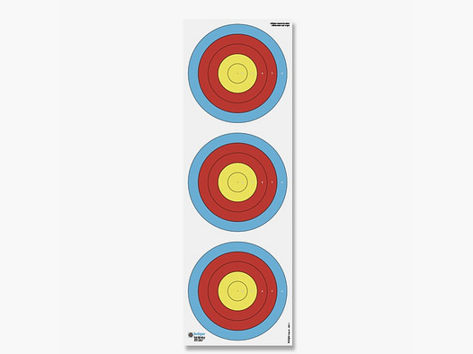 Krüger-Schießscheiben Blasrohr Auflage 100 Stück Ring 6-10 - 22x66cm Schießscheiben