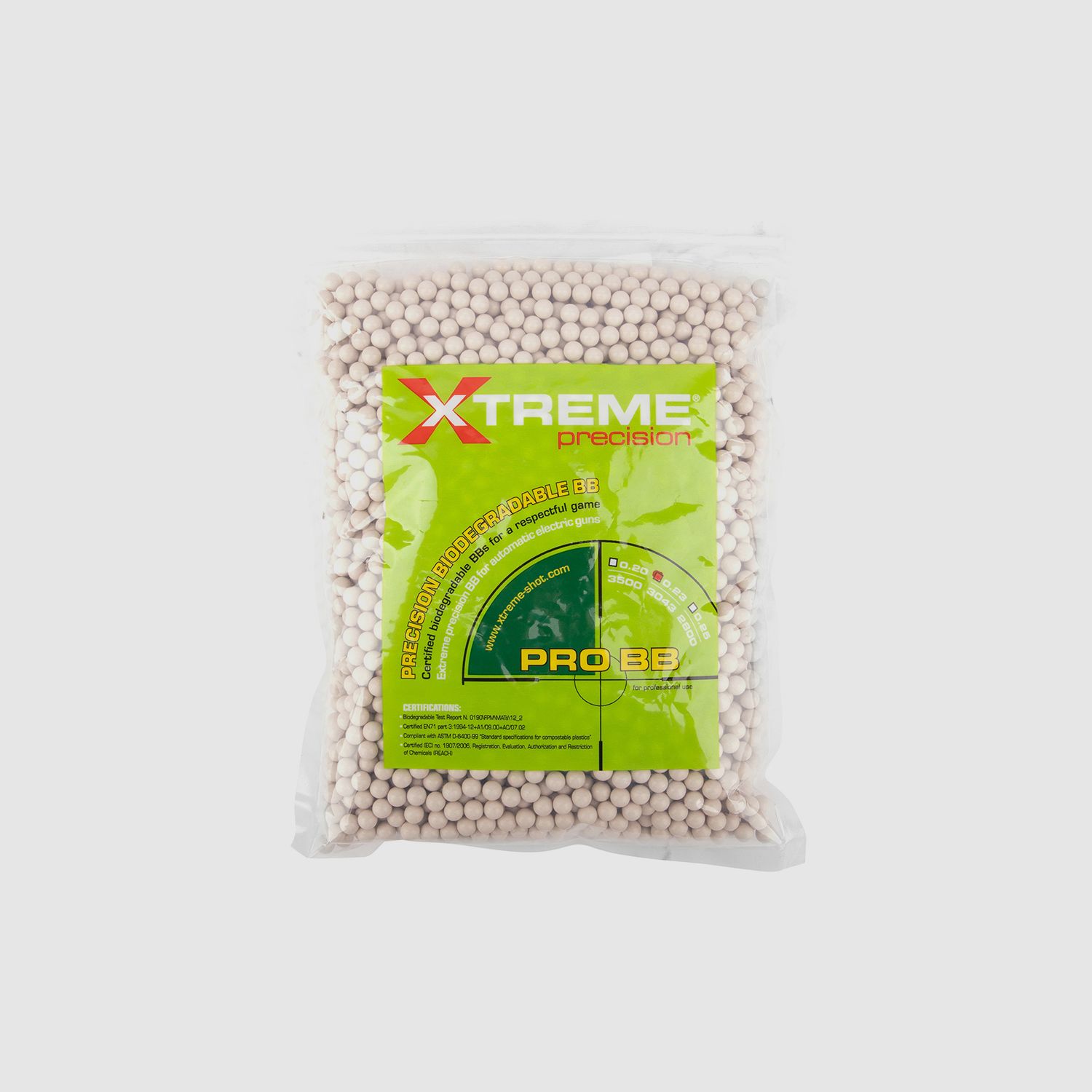 Evolution Xtreme Precision 6mm BIO BBs Weiß 0,23 g 3.043 Stück