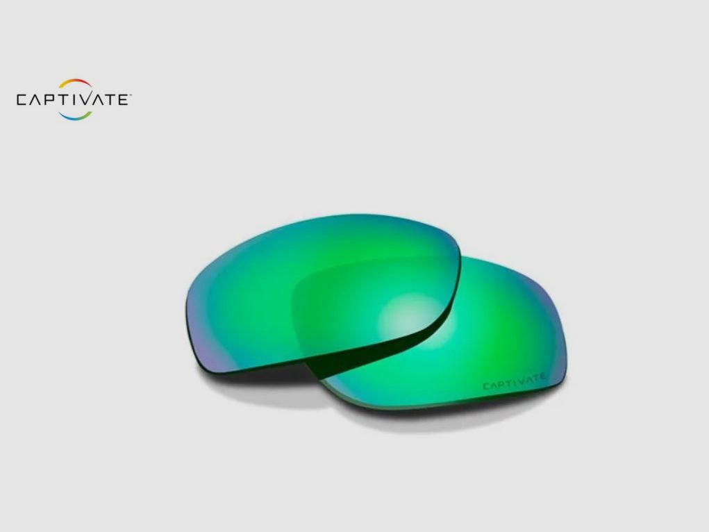 Soczewki do okularów Wiley X Kingpin w kolorze CAPTIVATE™ Polarized Green Mirror ACKNGPGM
