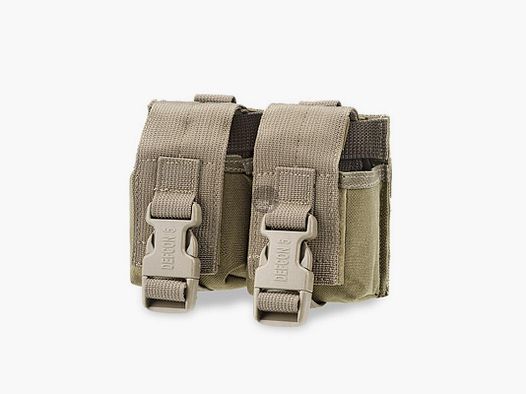 defcon 5 grenade holder double coyote tan 40mm springs