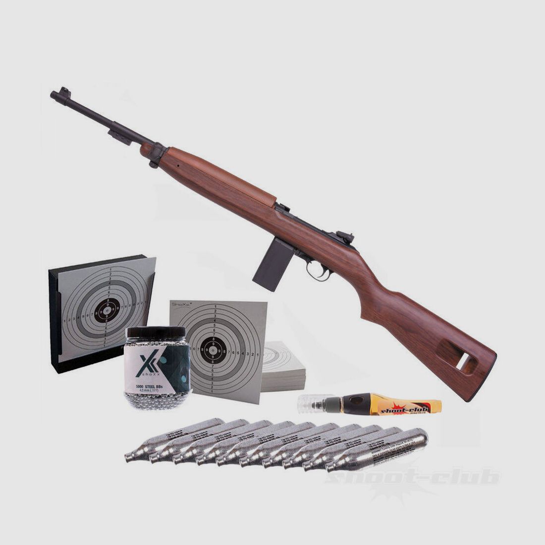 Springfield Armory M1 Carbine CO2 Gewehr Polymer 4,5mm BB Kugelfang Set
