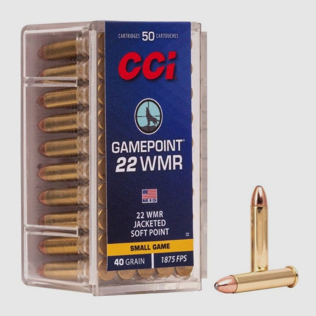 CCI Gamepoint JSP 40grs 50St .22wmr