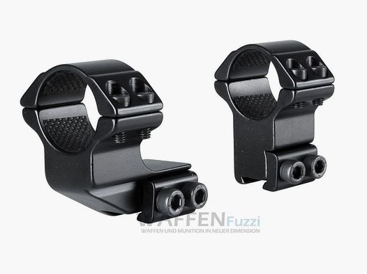 Verzetsmontage 1" voor 11mm prisma rail hoge zadelhoogte 1 inch ringdiameter