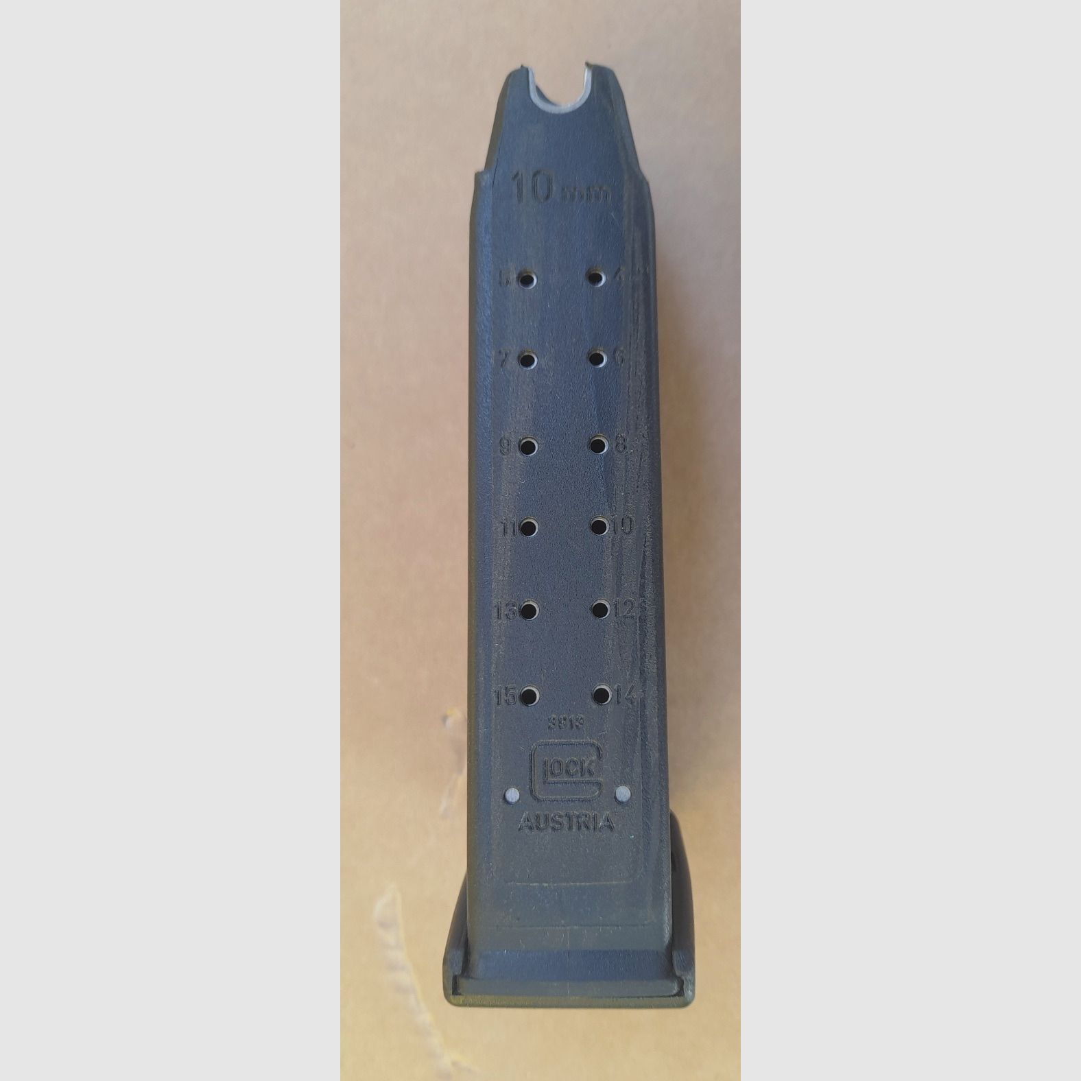 Magazin ,Glock, Kal. 10 mm Auto. 15 Schuß