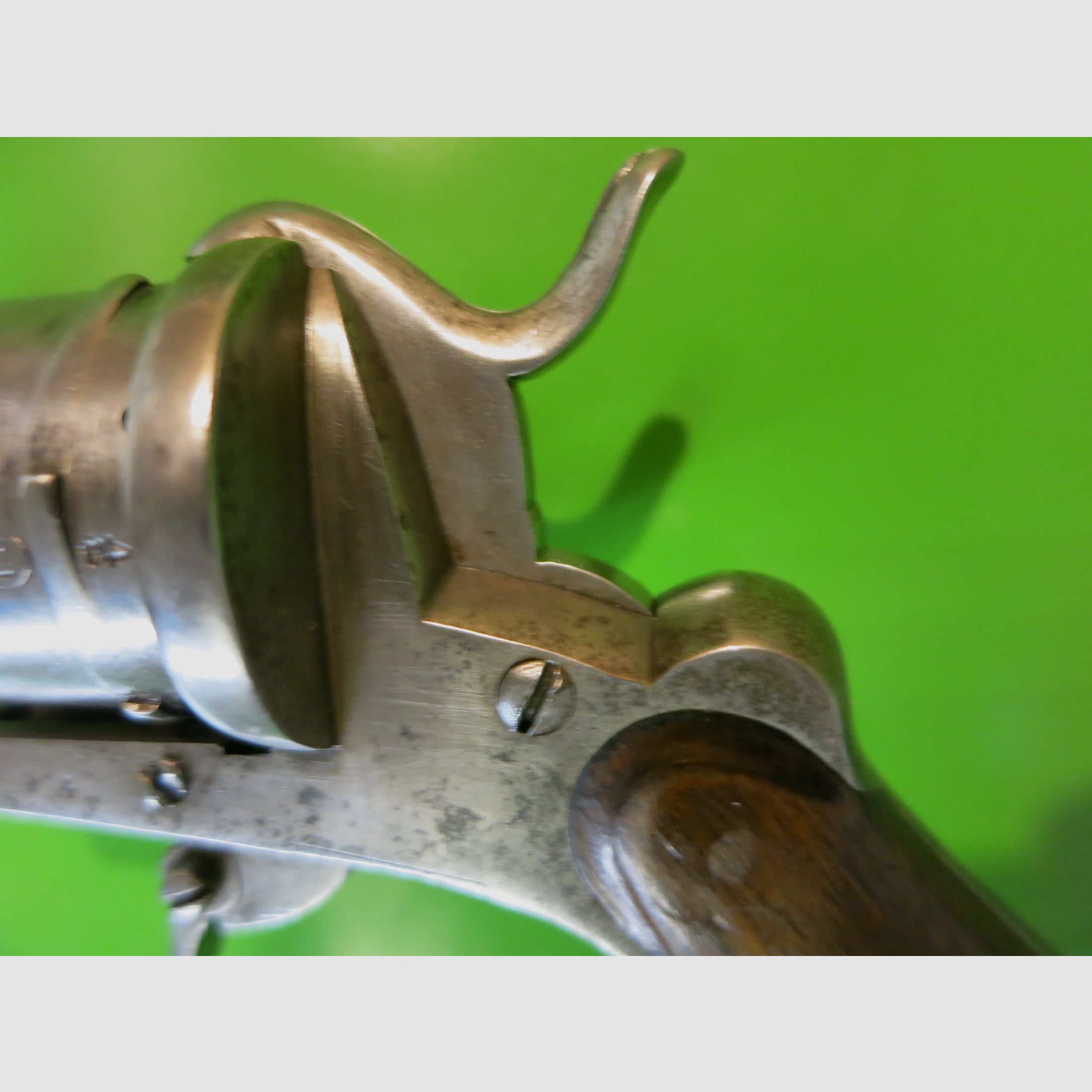 Revolver, Lefaucheux-Stiftfeuerrevolver M1858, Kal. 7 mm, Zivileproduktion     #87-