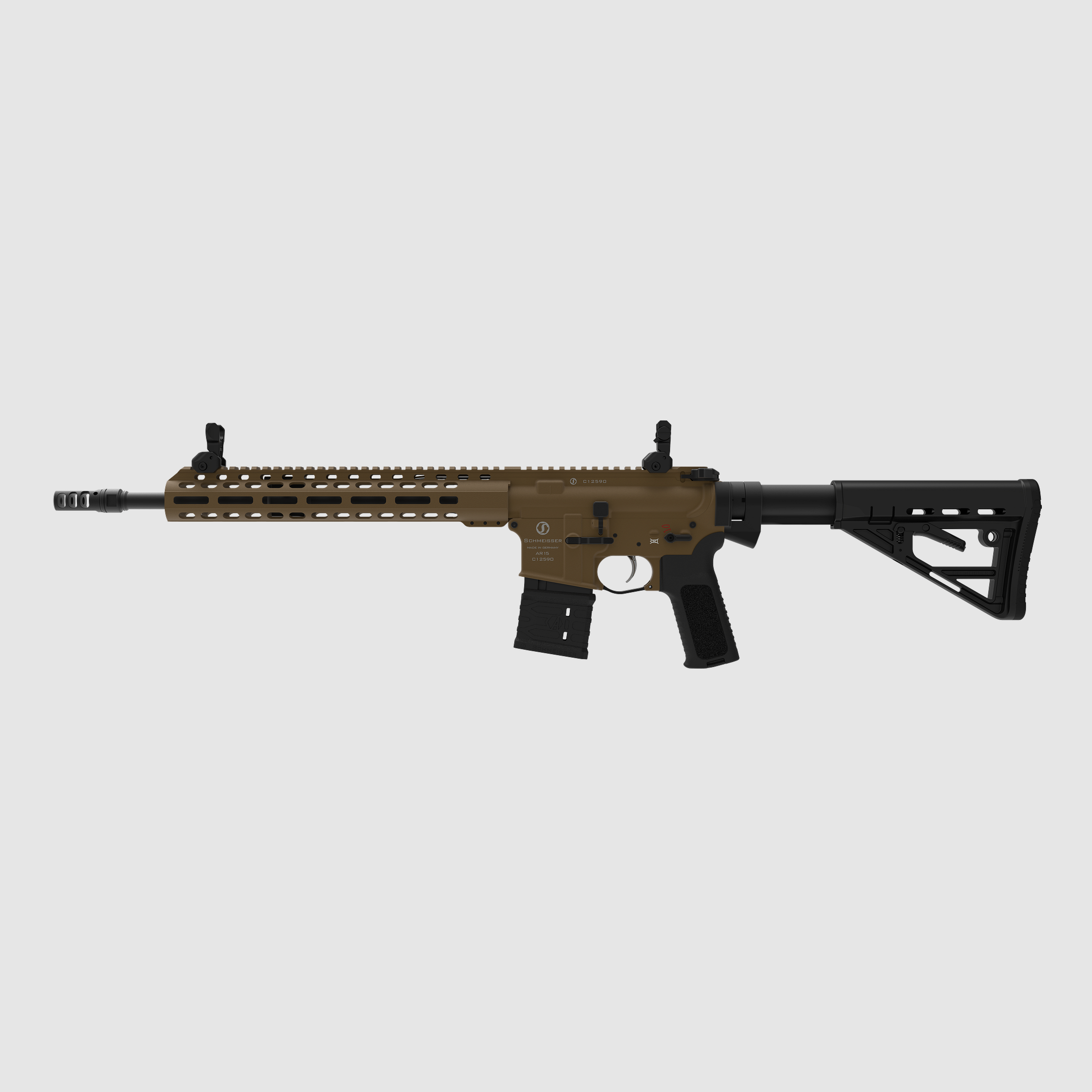 Schmeisser AR15 Dynamic L, 14,5″ Sand