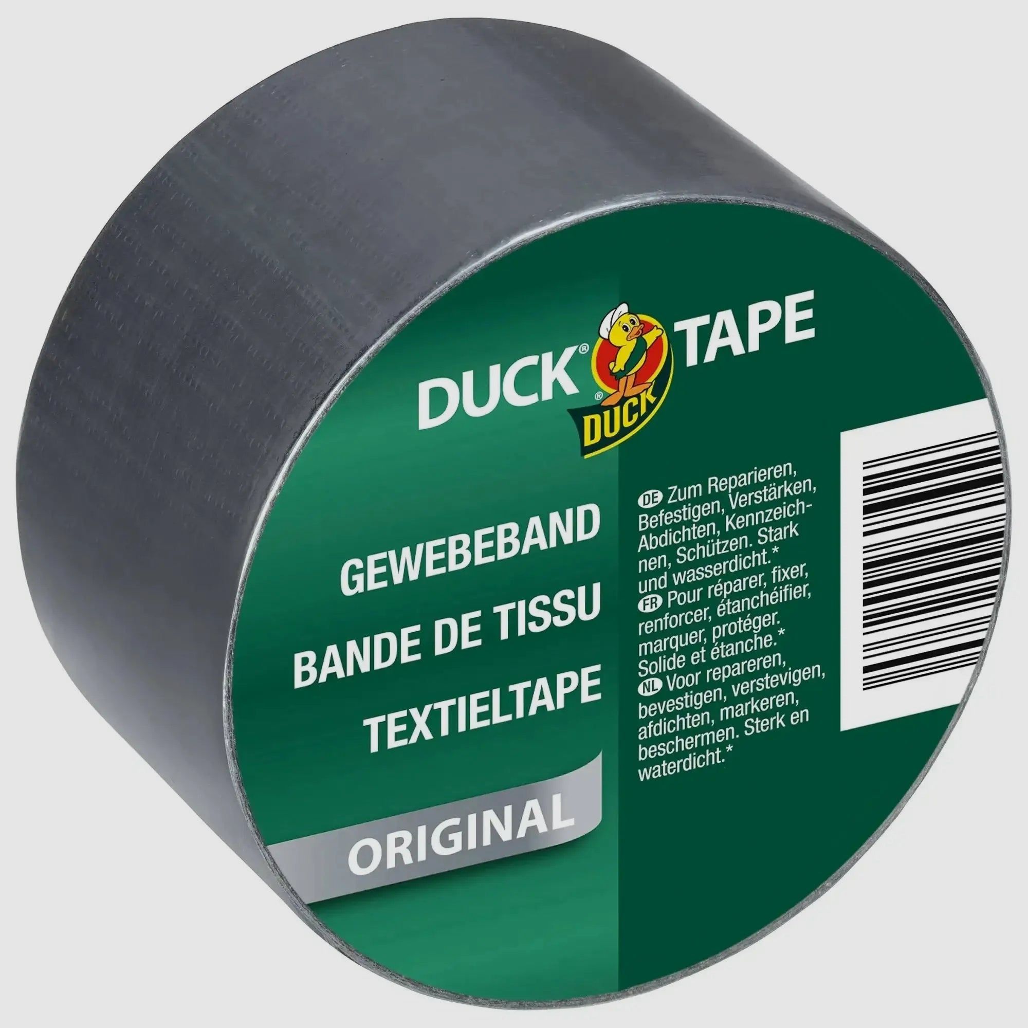 Duck Tape weefselband 50 mm x 5 m zilver