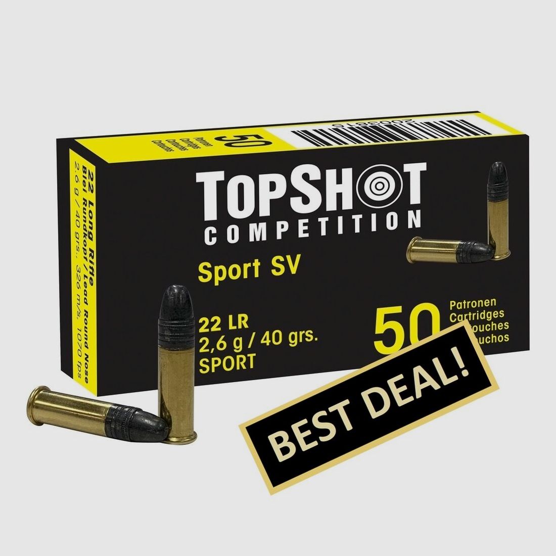 TOPSHOT Competition Black Edition SV 2,6g/40grs. .22 lfB.