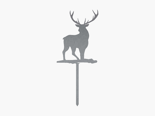 Piquet décoratif "Cerf rouge"