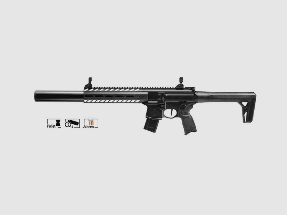 Sig Sauer MCX GEN2 zwart 4,5mm – Luchtdruk Co2, afbeelding 1 van 3