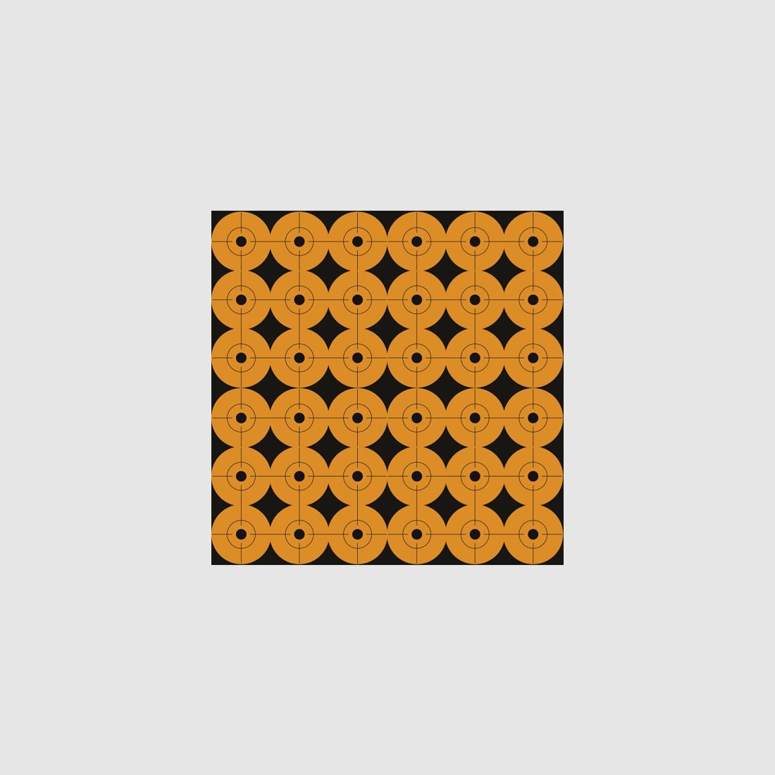 10 Bullseye-doelen oranje 15cm / 2,54cm