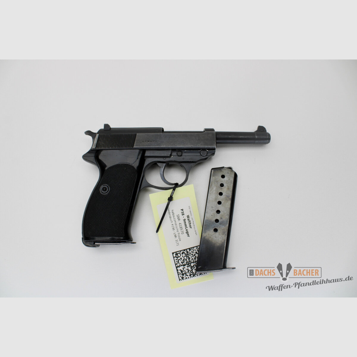 Pistole Walther P38 Kal. 9mm Luger mit 2tem Magazin