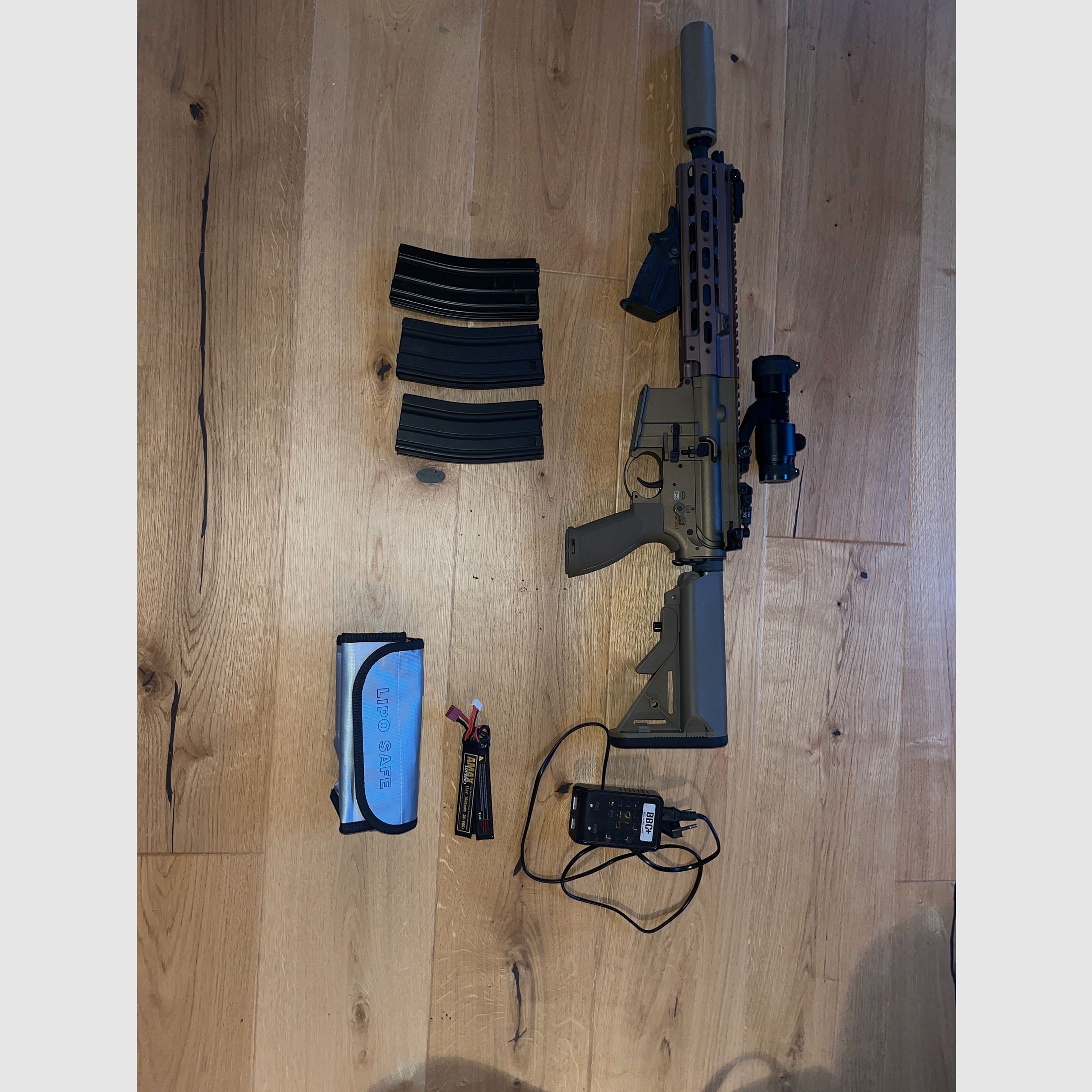 SMR16 10,5" -GEN.4- S-AEG MIT BEGADI CORE EFCS / MOSFET & PRO HOPUP & QD SILENCER - RAL (FREI AB 18 J.)