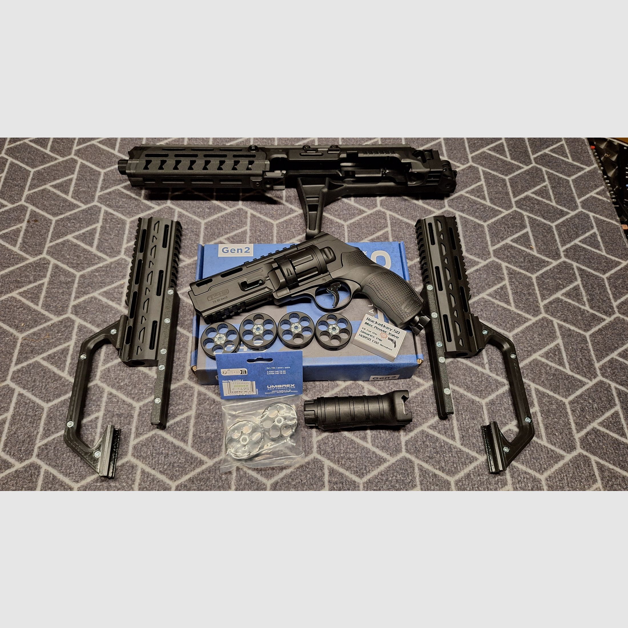 T4E TR 50/HDR50 Gen2 Revolver Co2 cal .50 - Kit premium - Neuf !