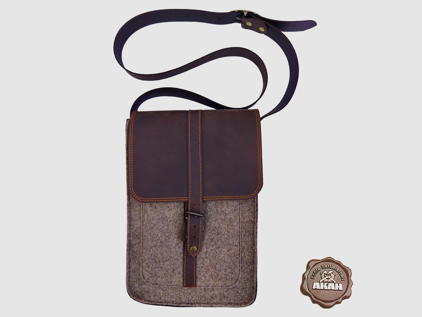 Messenger-tas van wolvilt
