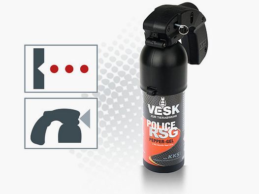 Pfefferspray VESK RSG Police 400 ml Gel
