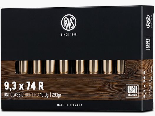 9,3X74 R RWS UNI CLASSIC 293GR BTE 20