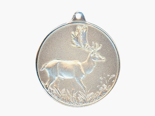 Steinhauer&Lück Jagdmedaille Damhirsch 40 mm versilbert