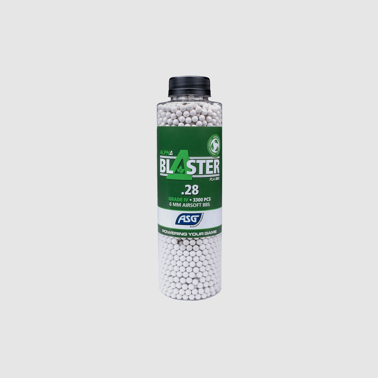 Alpha Blaster PLA 6mm BBs Weiß 0,28 g 3.300 Stück