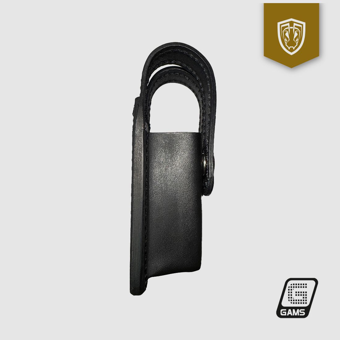 Porte-chargeur double compact en cuir et Kydex – ANTS, image 3 sur 4