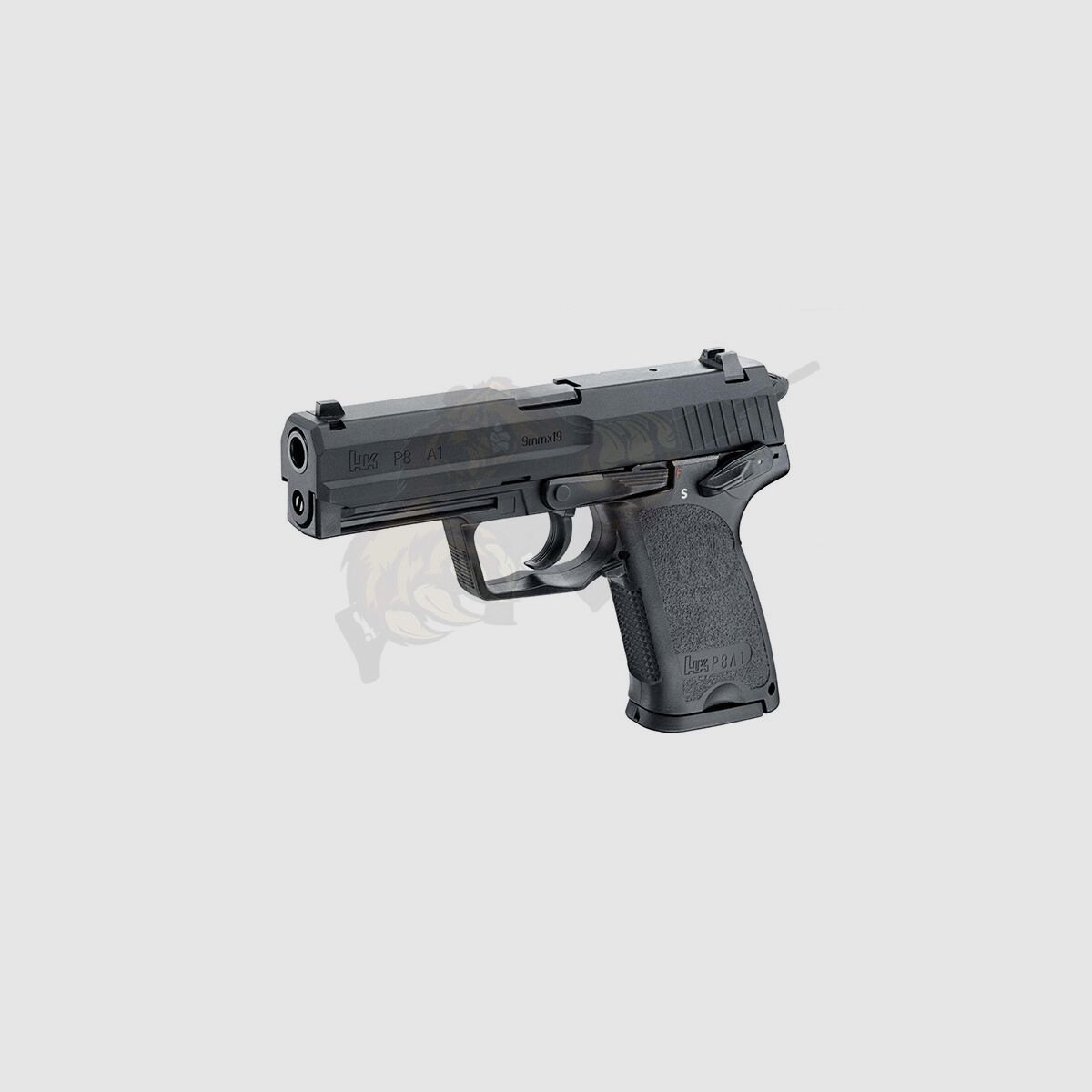 H&K P8 A1 GBB mit Metallschlitten Schwarz -F-