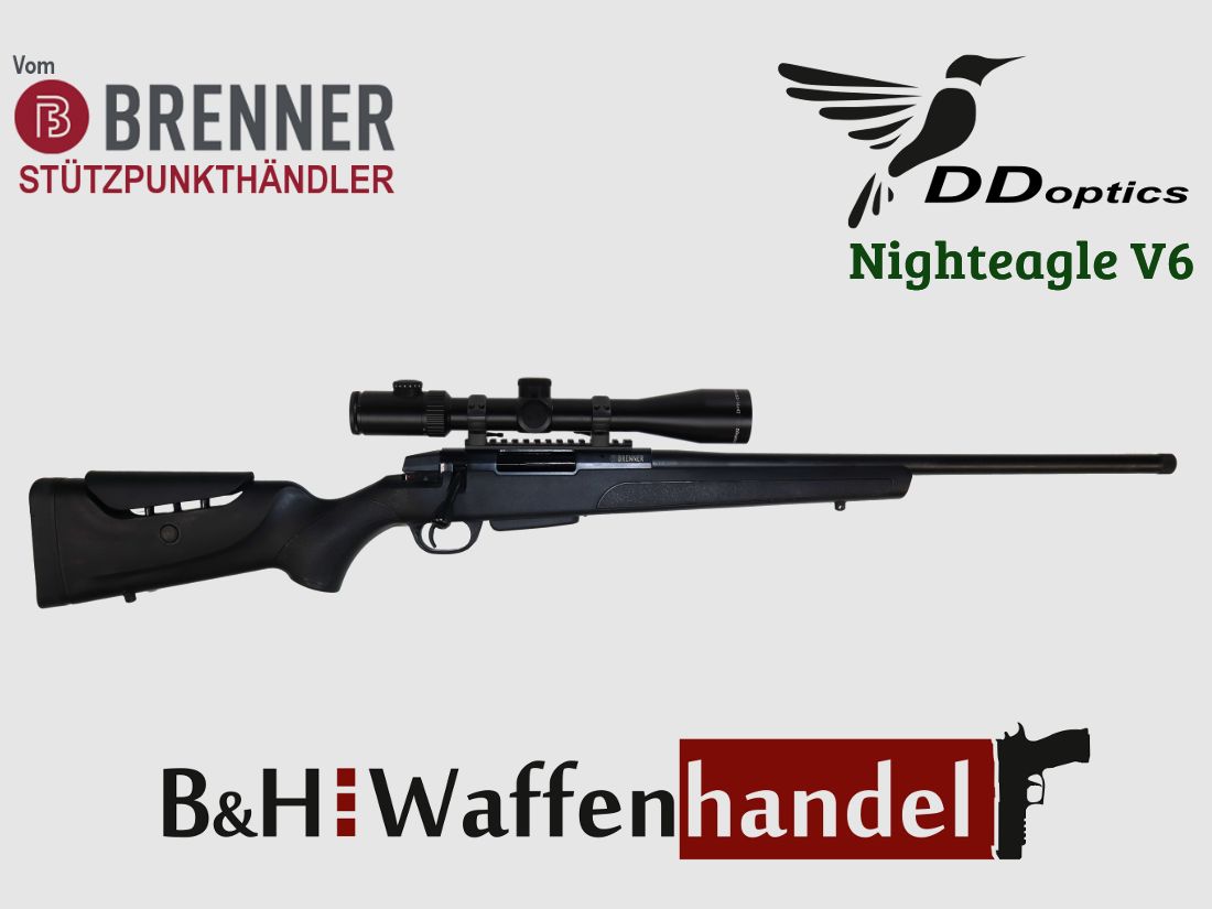 Neu: Komplettpaket Brenner BR20 Polymer DDoptics 2.5-16x42 oder 2.5-15x50 Jagd Büchse Kunststoffschaft Finanzierung möglich (Art.Nr.: BR20PP10)