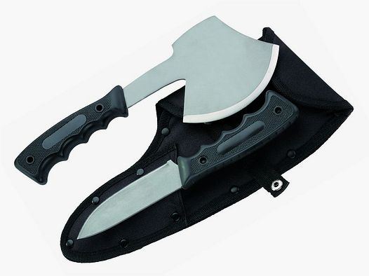 Set de outdoor/caza (hacha/cuchillo),