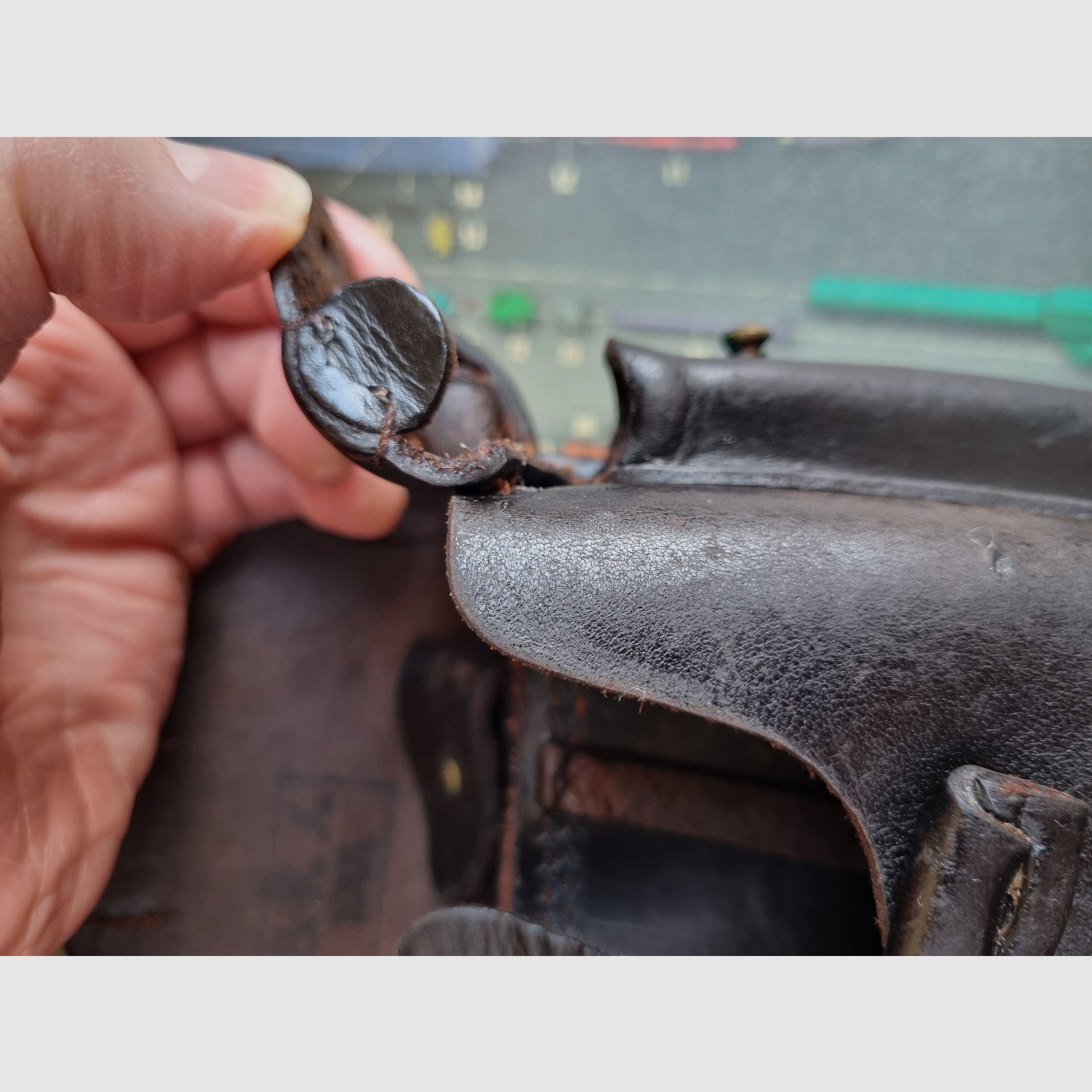 1915 DWM P08 Artillery Leather Holster by Steinmetz Breslau (B.A.X.) / Price is negotiable