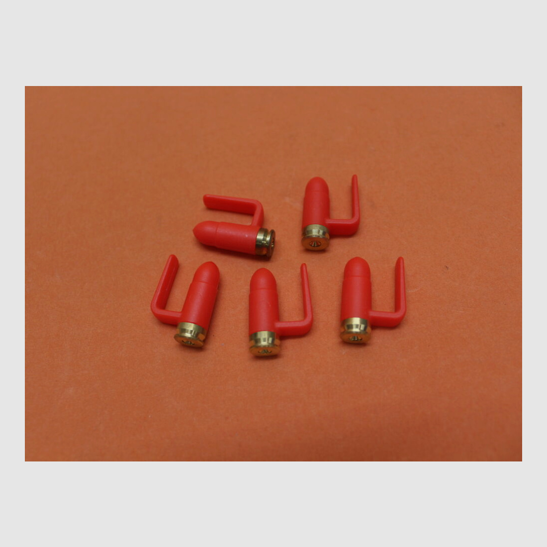 FAB Defense FAB Defense TS-BB : Cartouche de sécurité 9mmLuger Polymer rouge / Fond en laiton / Bloqueur de canon tactique 9mm VE 5 pièces.