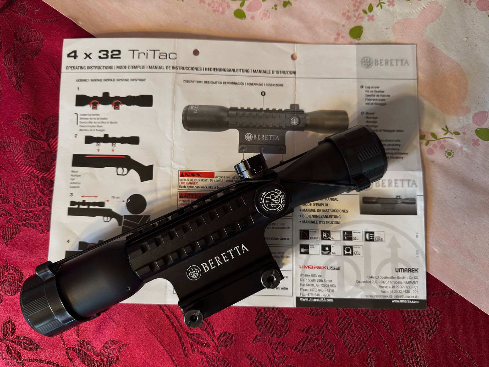 Beretta TriTac 4x32 Taktisches Zielfernrohr Scope von CX4 Storm XT (Umarex)