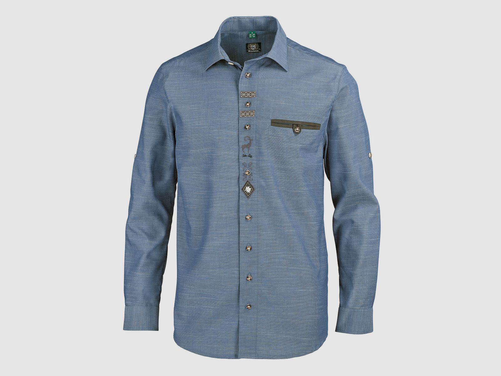 OS-Trachten Camicia a Manica Lunga