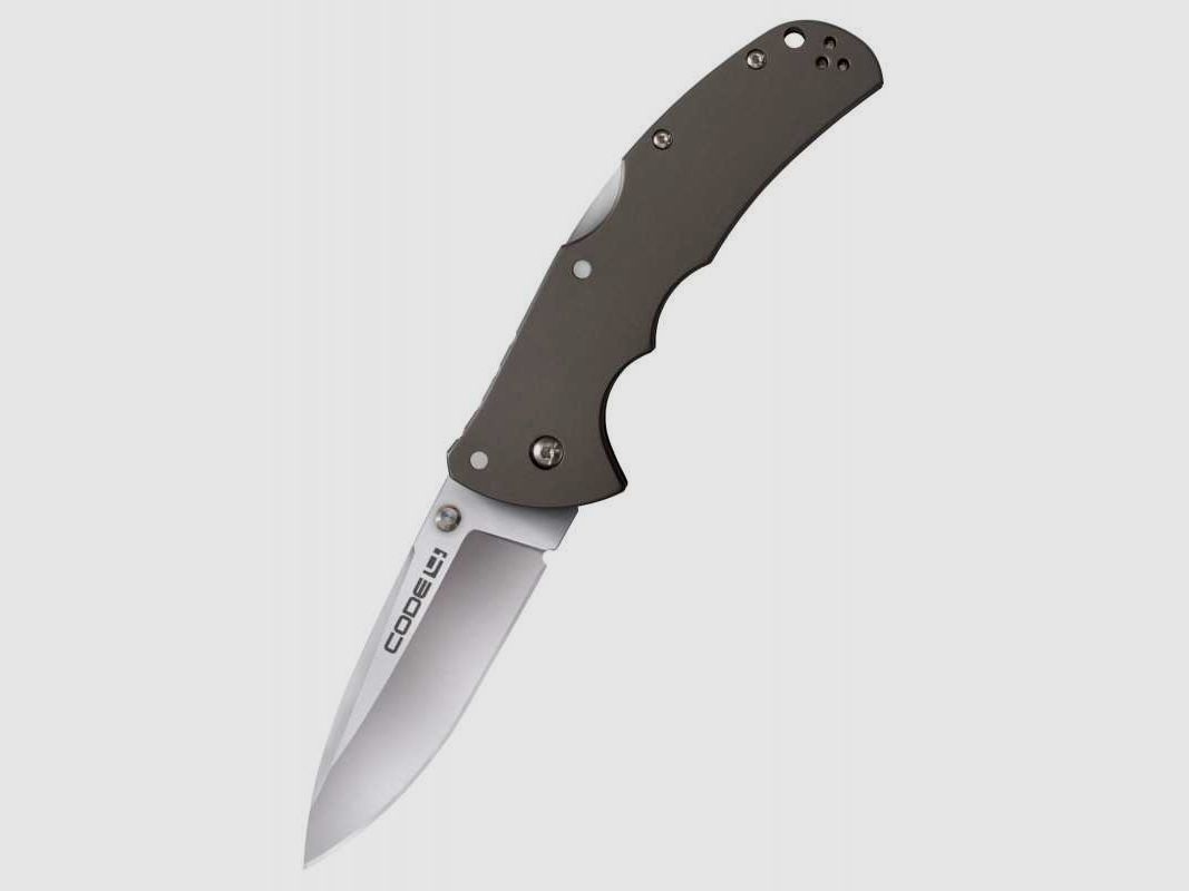Cold Steel Taschenmesser Code 4 Spear Point, S35VN, Glatte Schneide