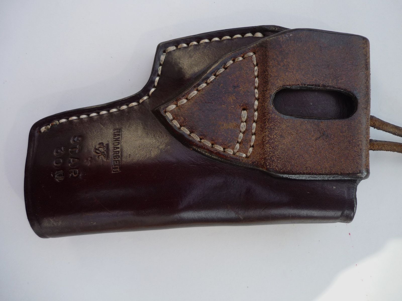 HKDesign Holster Art. Nr. 002: kleine Einfachholster mit Hahnsicherung für Star 30 M in hell und dunkel - für Linkshänder - 2. Wahl