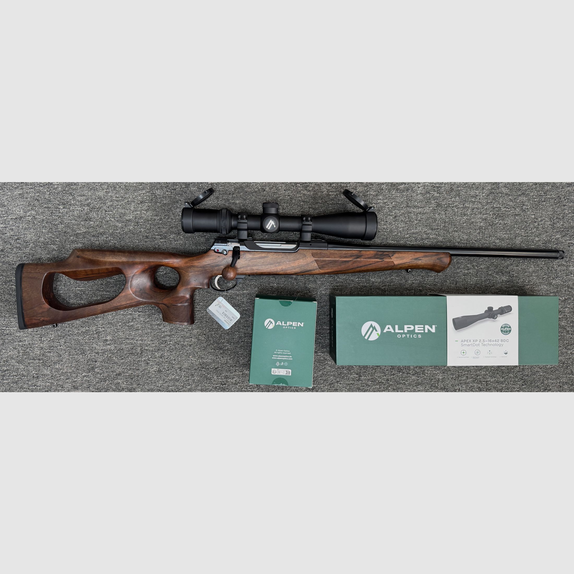 Anschütz 1782 - 8x57IS - M15x1 + Alpen APEX 2,5-16x42 con LP