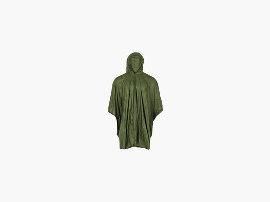 Wasserdichter Highlander-Poncho mit Kapuze in Grün