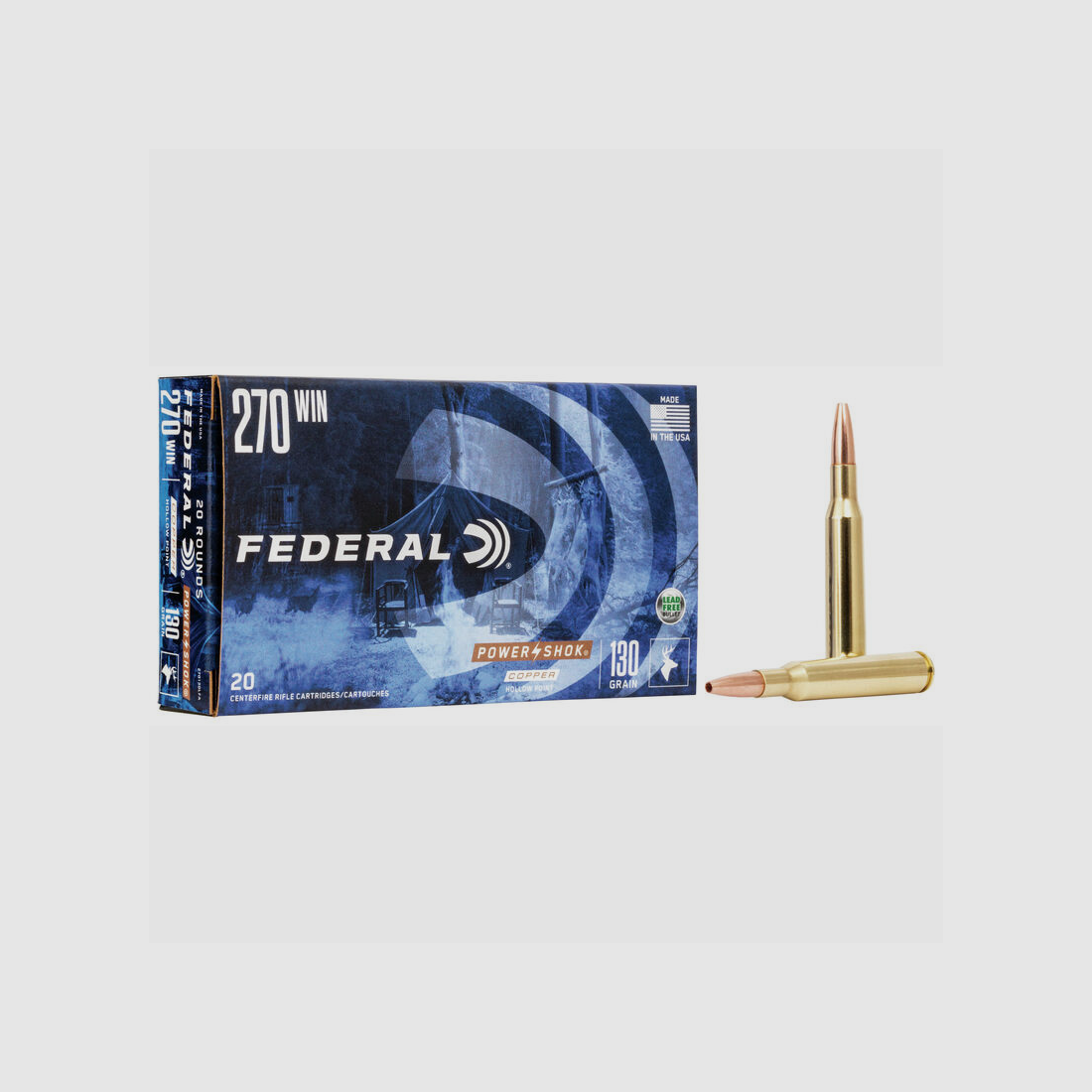 Federal Power Shock Cal 270 Win 130gr
