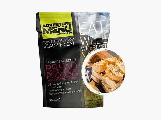 Adventure Menu Brotpudding mit Äpfeln und Zimt