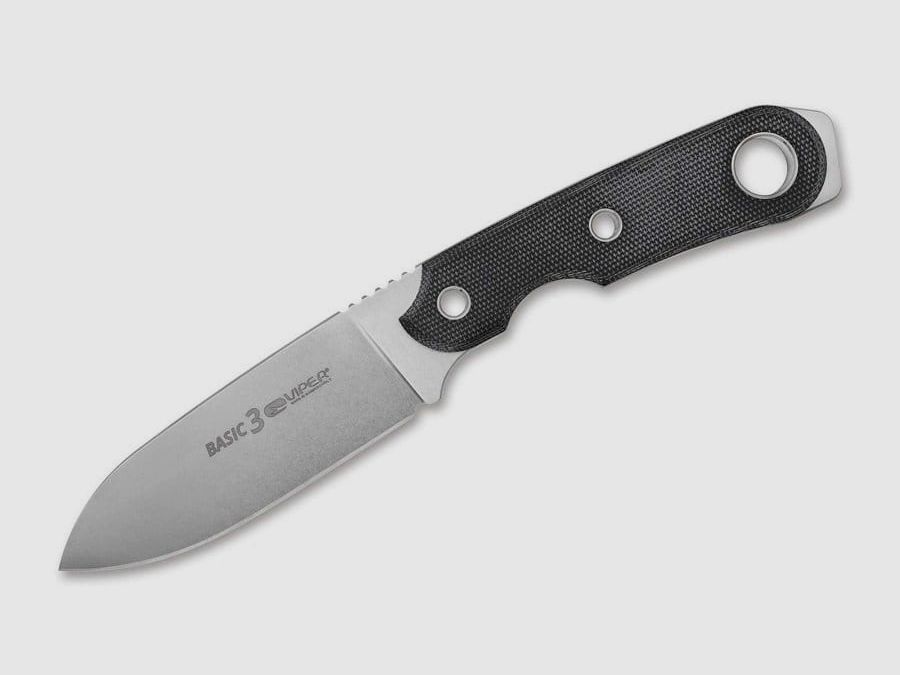 Viper Basic 3 D2 Micarta Black Mes