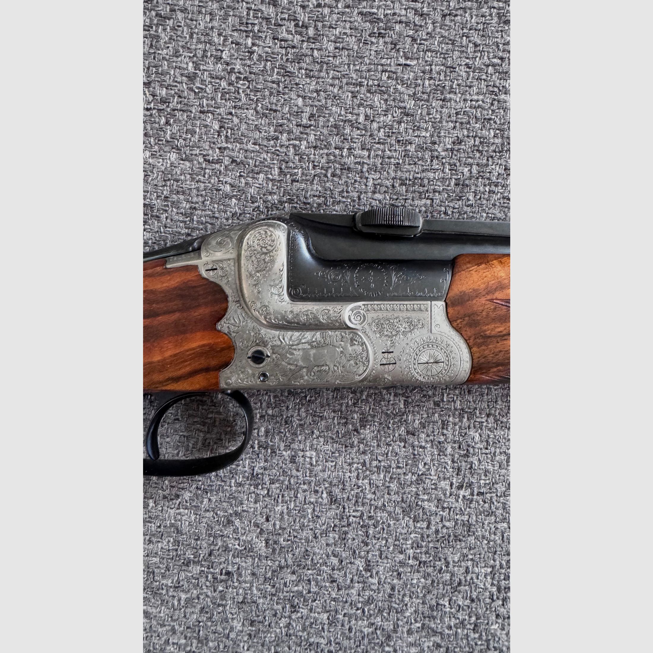 Exclusive Simson Suhl over-and-under double rifle caliber 8x57 IR – collector's item in best condition