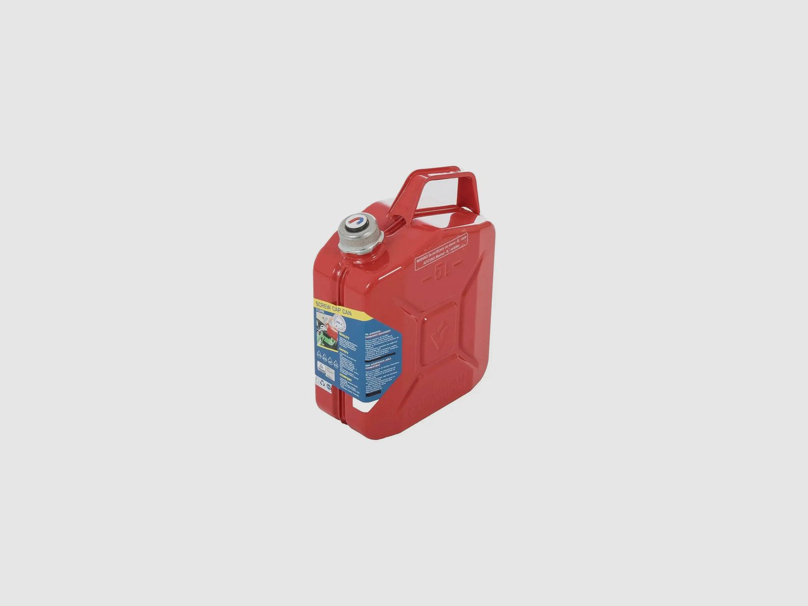 MMB MMB gasoline can steel sheet with magnetic closure 5 L red