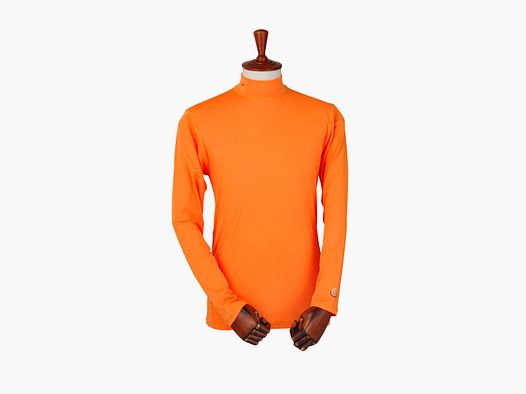 Chemise à col à manches longues orange