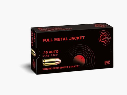 Geco 230grs FMJ 50STK .45Auto