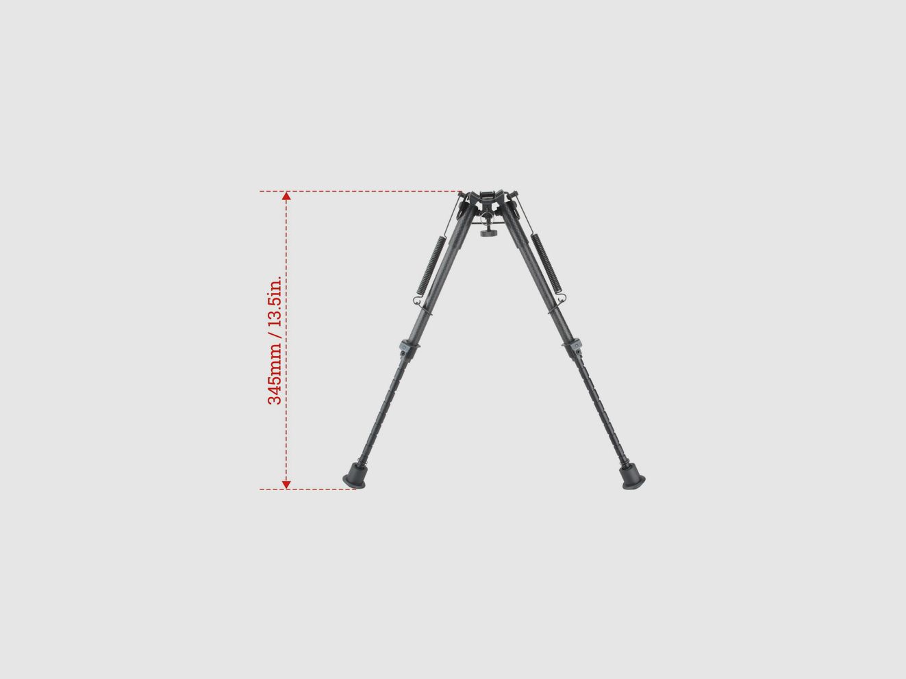 Bipied pour carabine Rokstad Carbon 6N - Grenadière ou rail Weaver - 23-34,5cm, image 4 sur 10