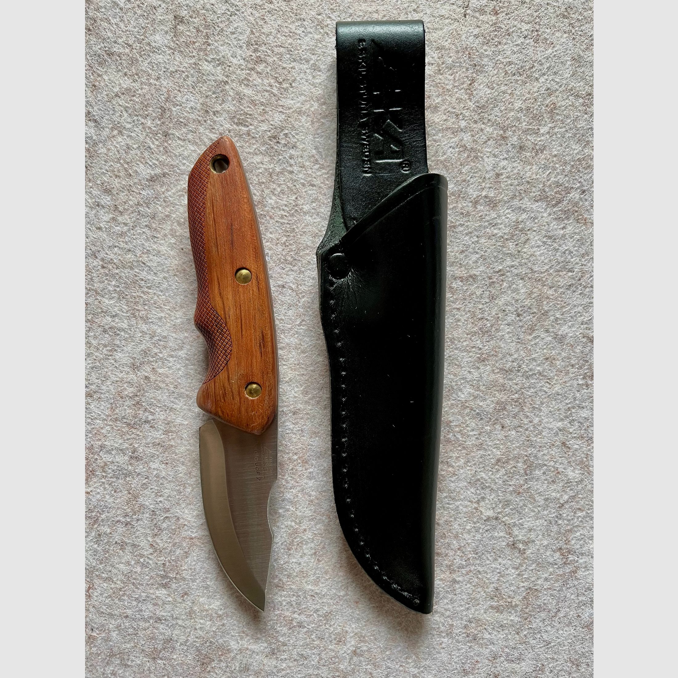 Jagdmesser EKA Nordic JoF7 mit Lederscheide (Neuwertig)